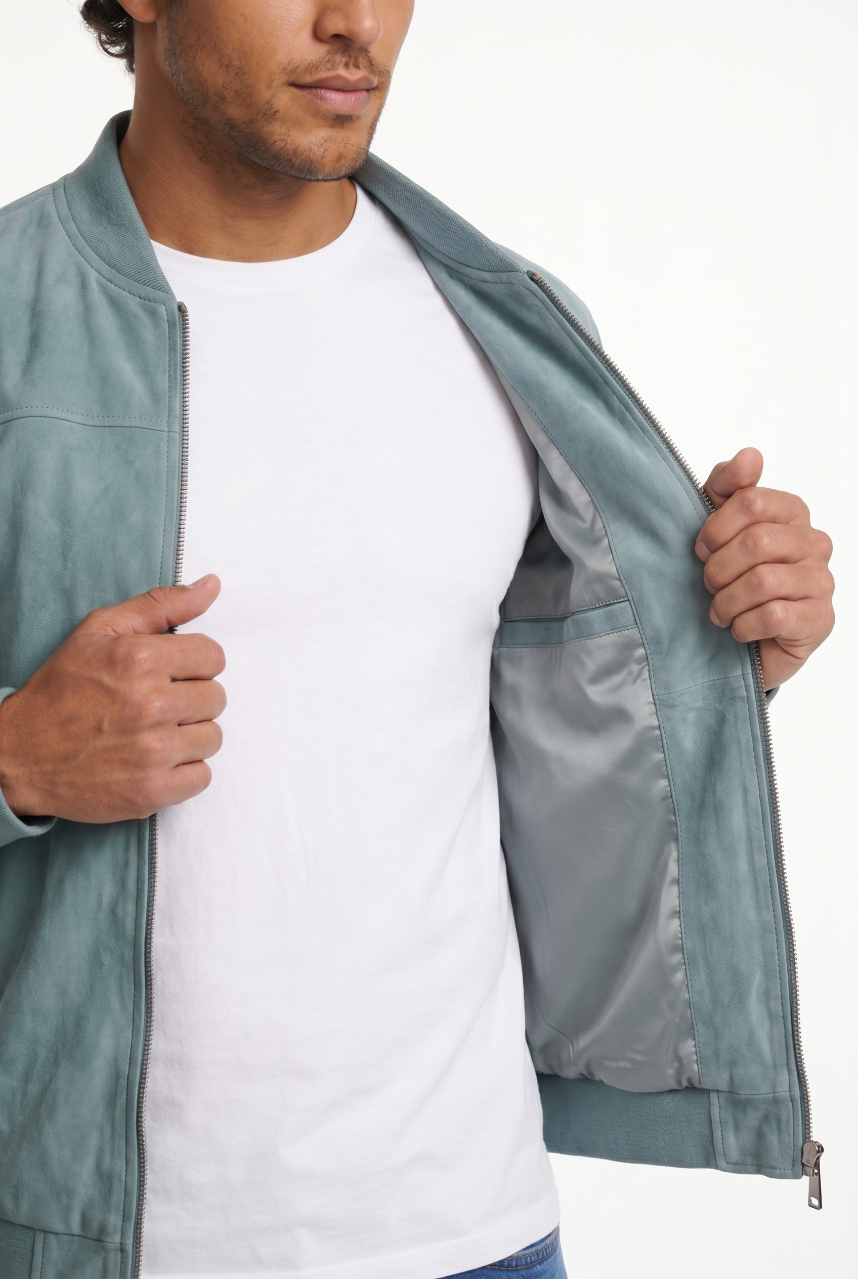 Men's Suede Bomber Jacket | Blackstone London