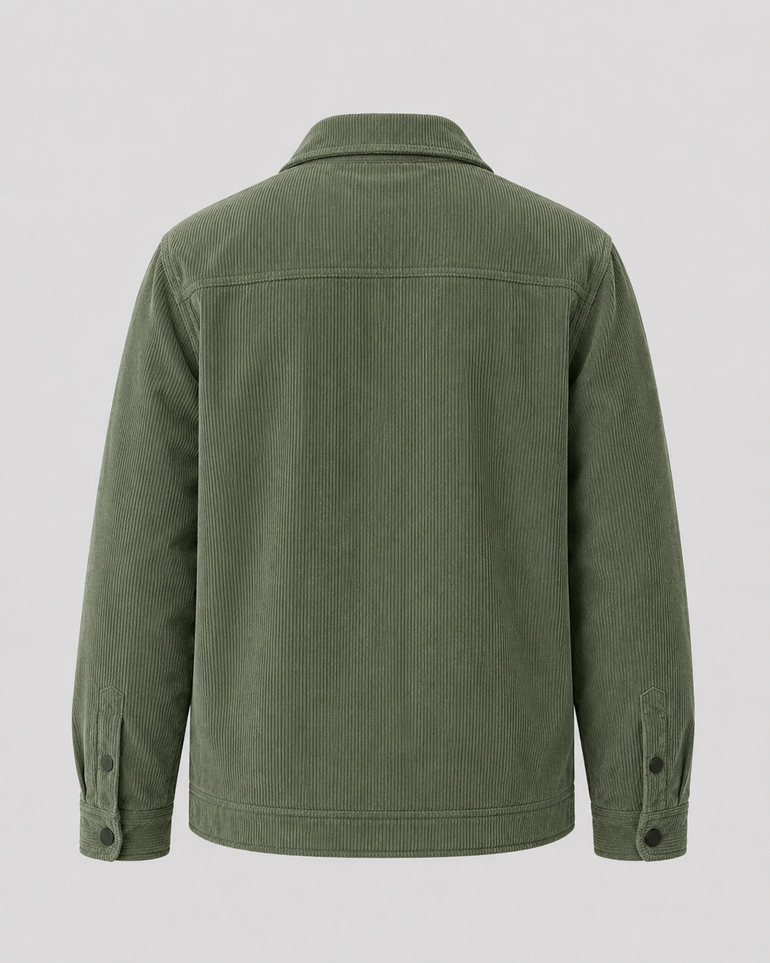 Men's Corduroy Overshirt - Cotton Shirt Jacket with Chest Pockets