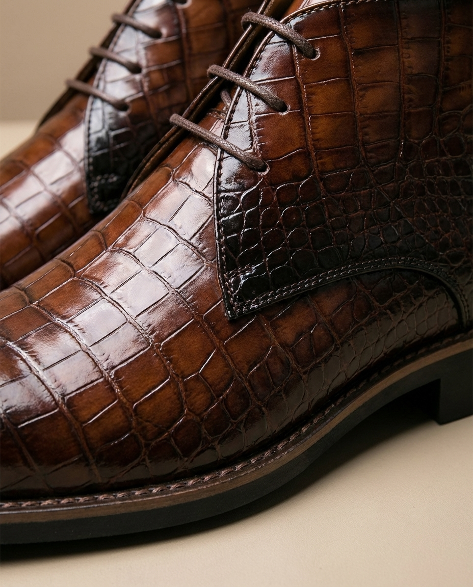 Men's Lace-up Boots | Casual Leather Footwear | Everyday Use