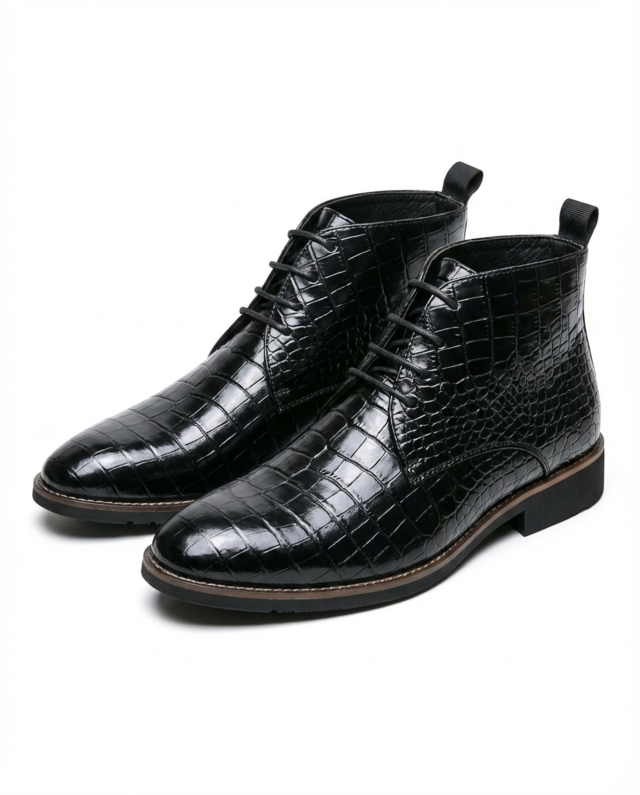 Men's Lace-up Boots | Casual Leather Footwear | Everyday Use