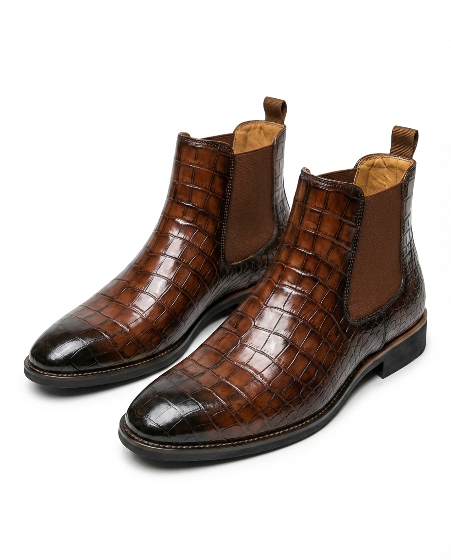Men's Lace-up Boots | Casual Leather Footwear | Everyday Use